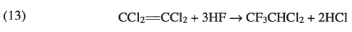 Reaksi sintesis CF3CHCl2