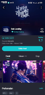 pre-register Solo Leveling