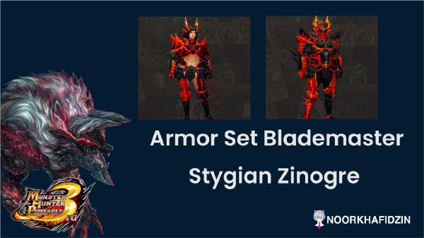 Armor Set Blademaster - Stygian Zinogre [Mod Texture MHP3rd] PPSSPP