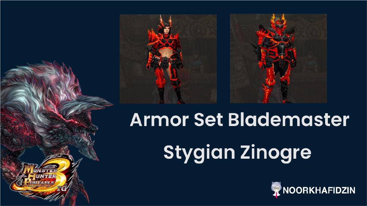 Armor Set Blademaster - Stygian Zinogre [Mod Texture MHP3rd] PPSSPP