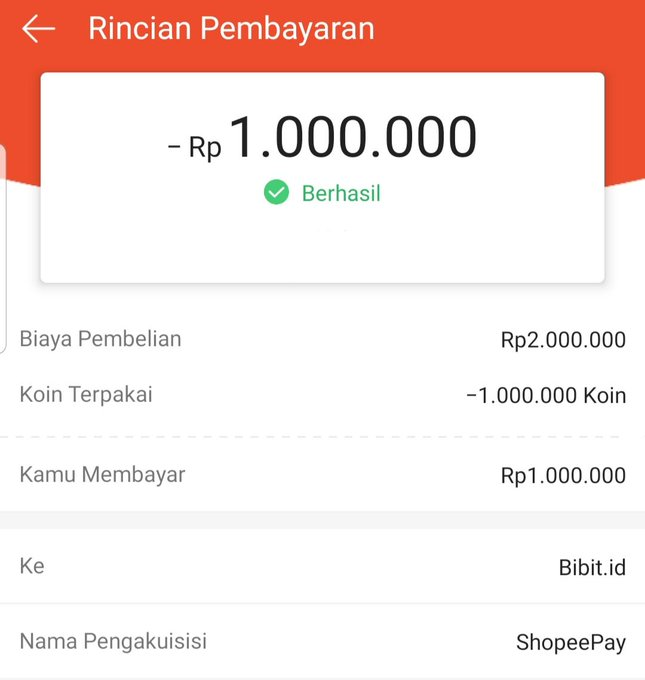 cashback shopeepay dari bibit