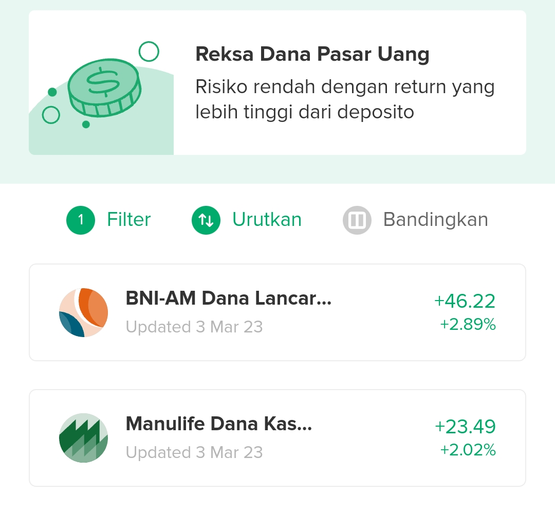 Reksa Dana Pasar Uang untuk Pemula (Penarikan Instan)