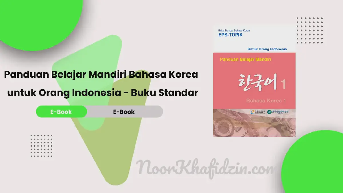 Download E-Book Panduan Belajar Mandiri Bahasa Korea untuk Orang Indonesia - Buku Standar